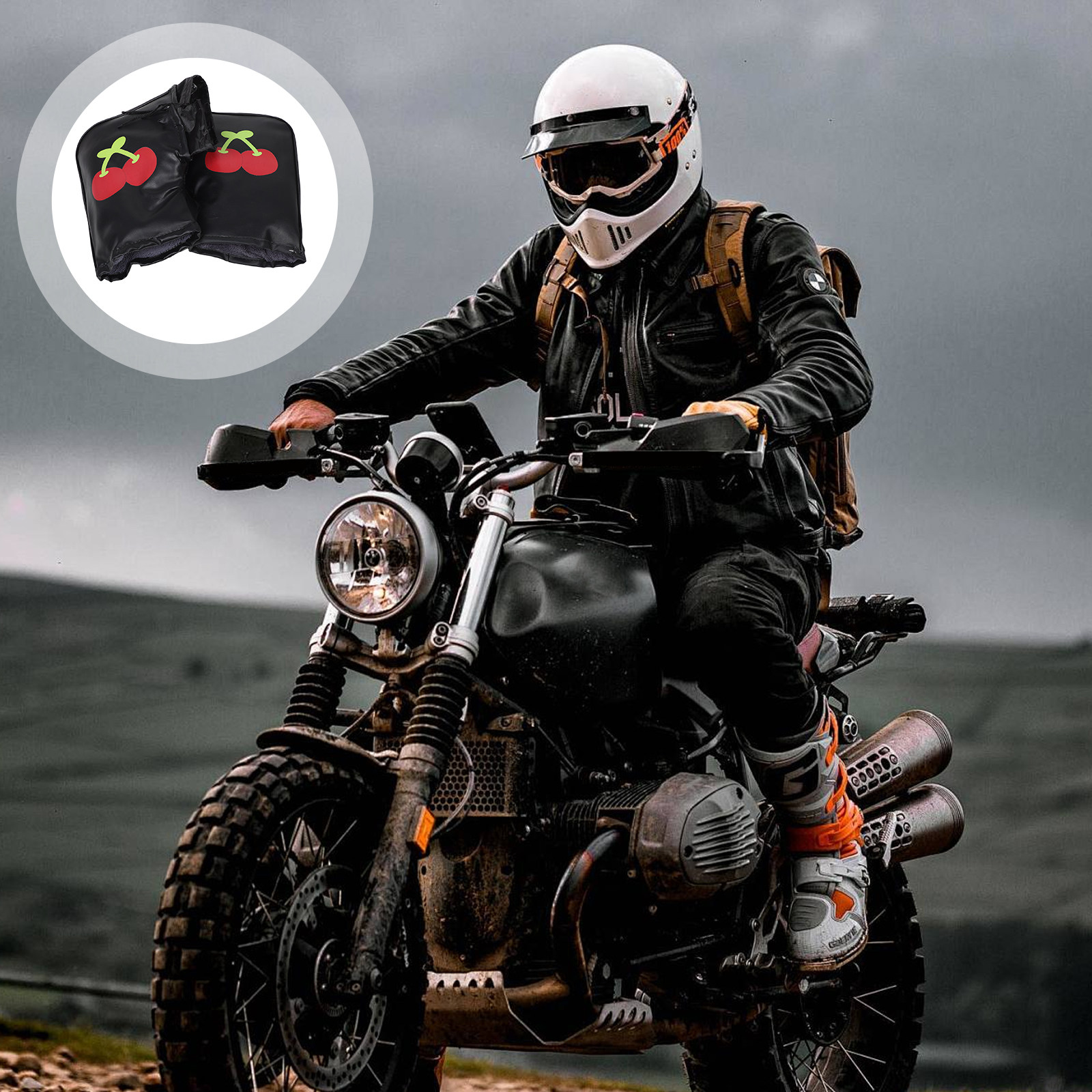 Winter Glove Insulated - 1Pair Insulated Windproof Waterproof Motorcycle Handlebar