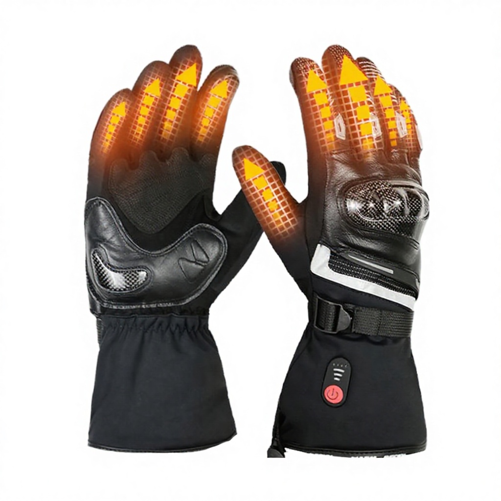 7.4V Heated Motorcycle Gloves, - Motorcycle Glove Knuckle review and price