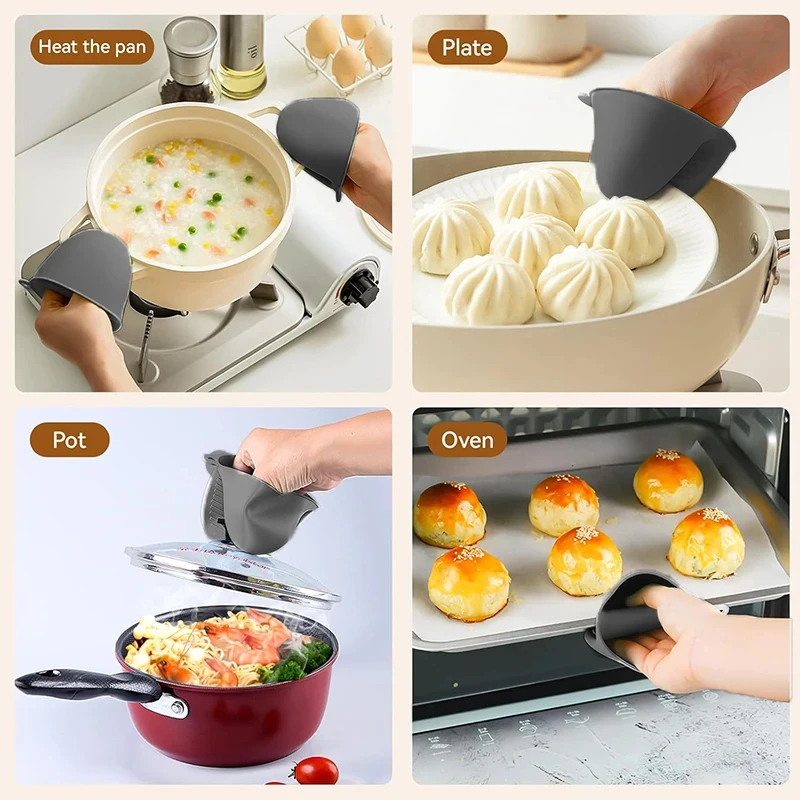 2pcs Mini Oven Gloves Silicone - Oven Mitt Silicone review and price