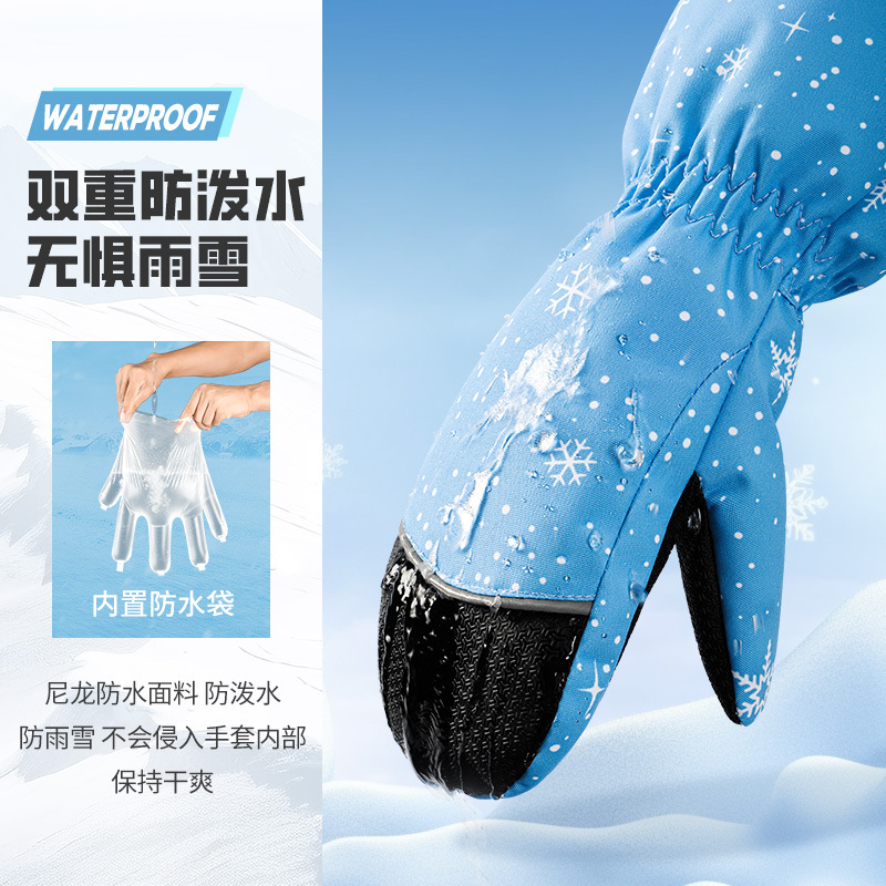 Kids Ski Gloves Winter Warm Wa - Ski Glove Waterproof review and price