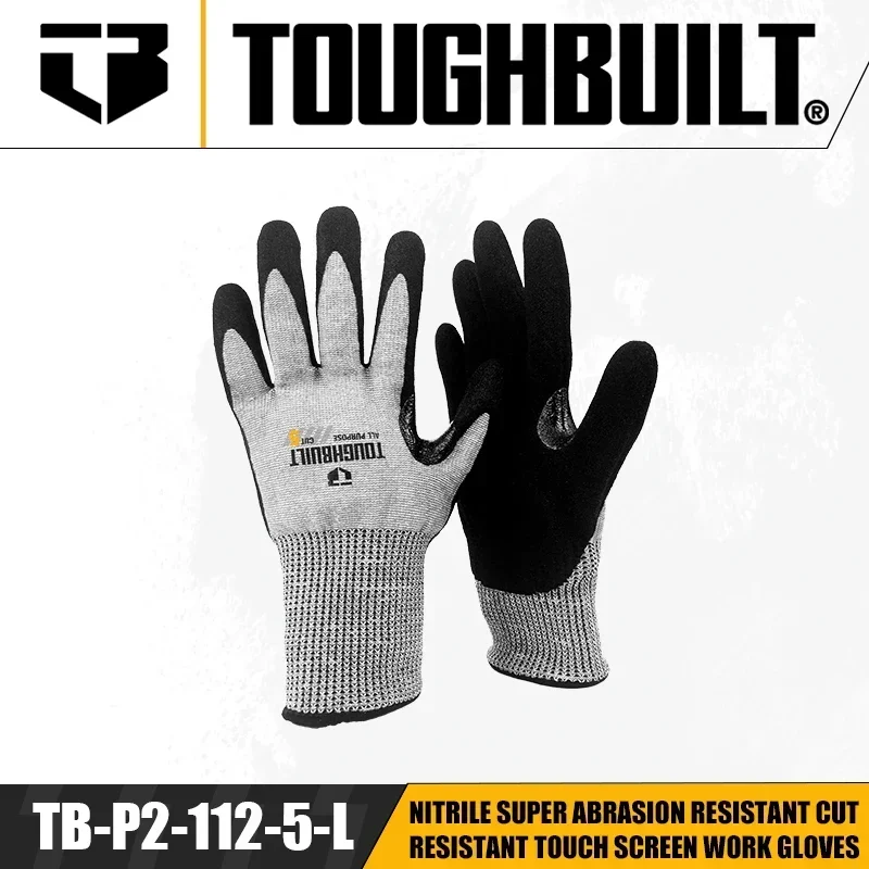 TOUGHBUILT TB-P2-112-5-L/S/M N - Nitrile Mechanic Glove review and price