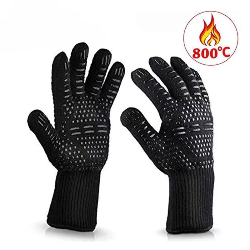 One Piece BBQ Gloves High Temp - Oven Mitt Silicone review and price