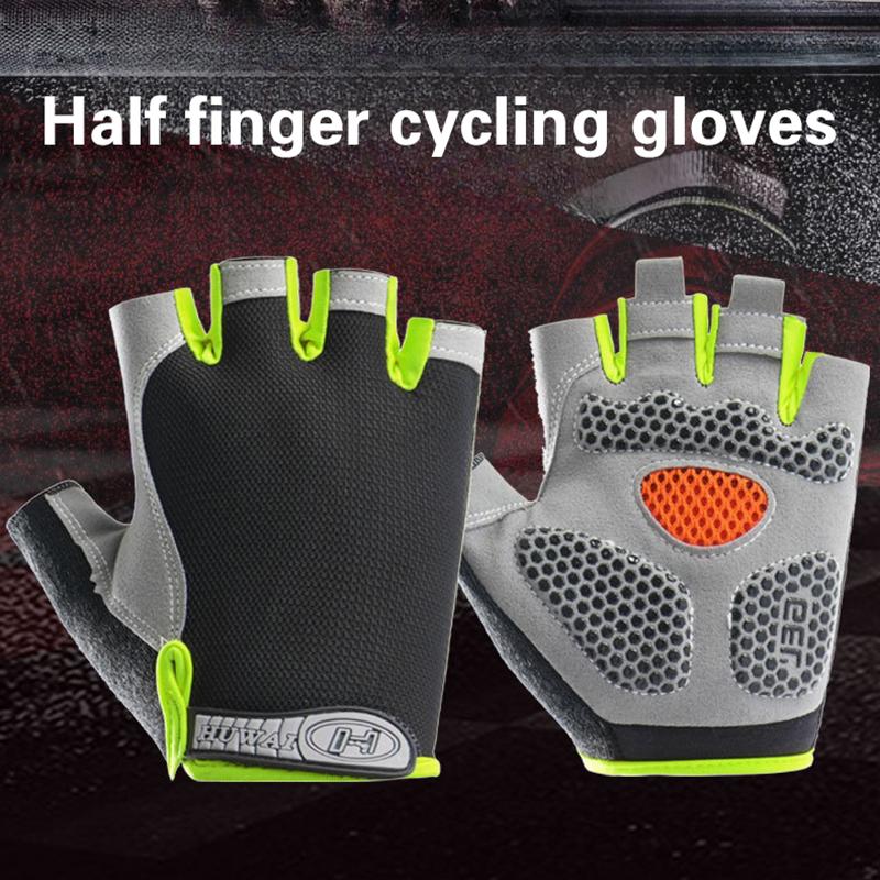 Hot Half Finger Cycling Gloves - Fingerless Glove Knit review and price