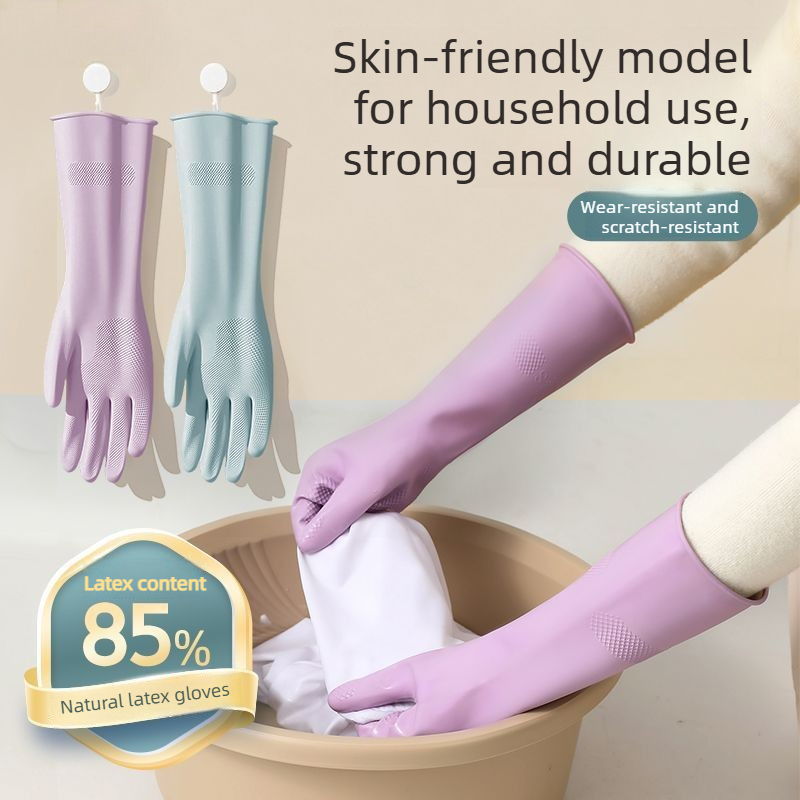 Latex Dish Washing Gloves,with - Dish Glove Rubber review and price