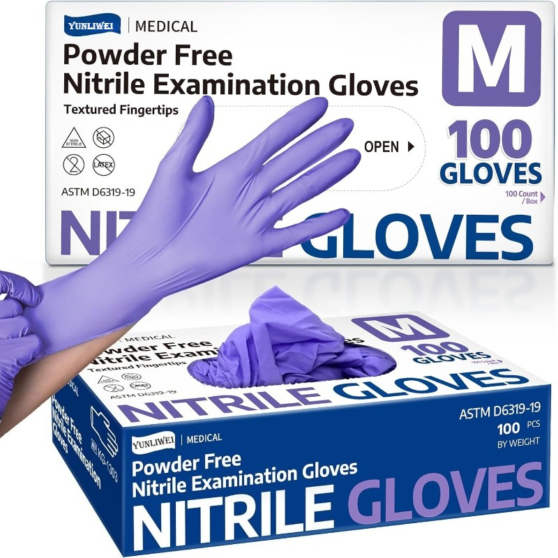 Disposable Gloves Purple Nitri - Exam Glove Nitrile review and price