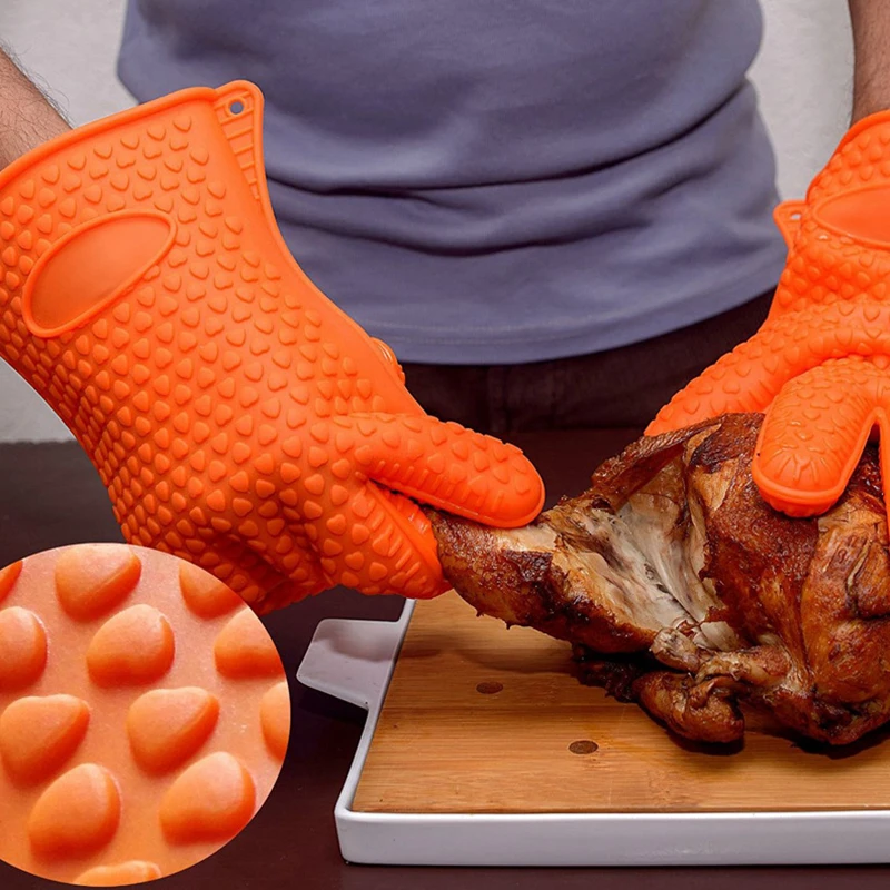 BBQ Silicone Grilling gloves B - Oven Mitt Silicone review and price