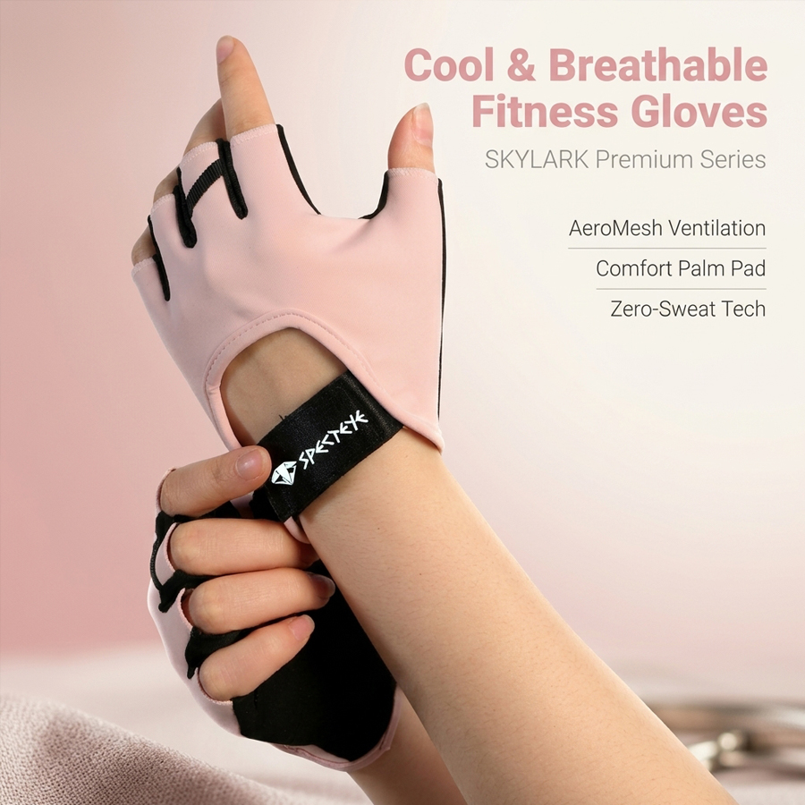Women Pink Half Finger Fitness - Workout Glove Gym review and price