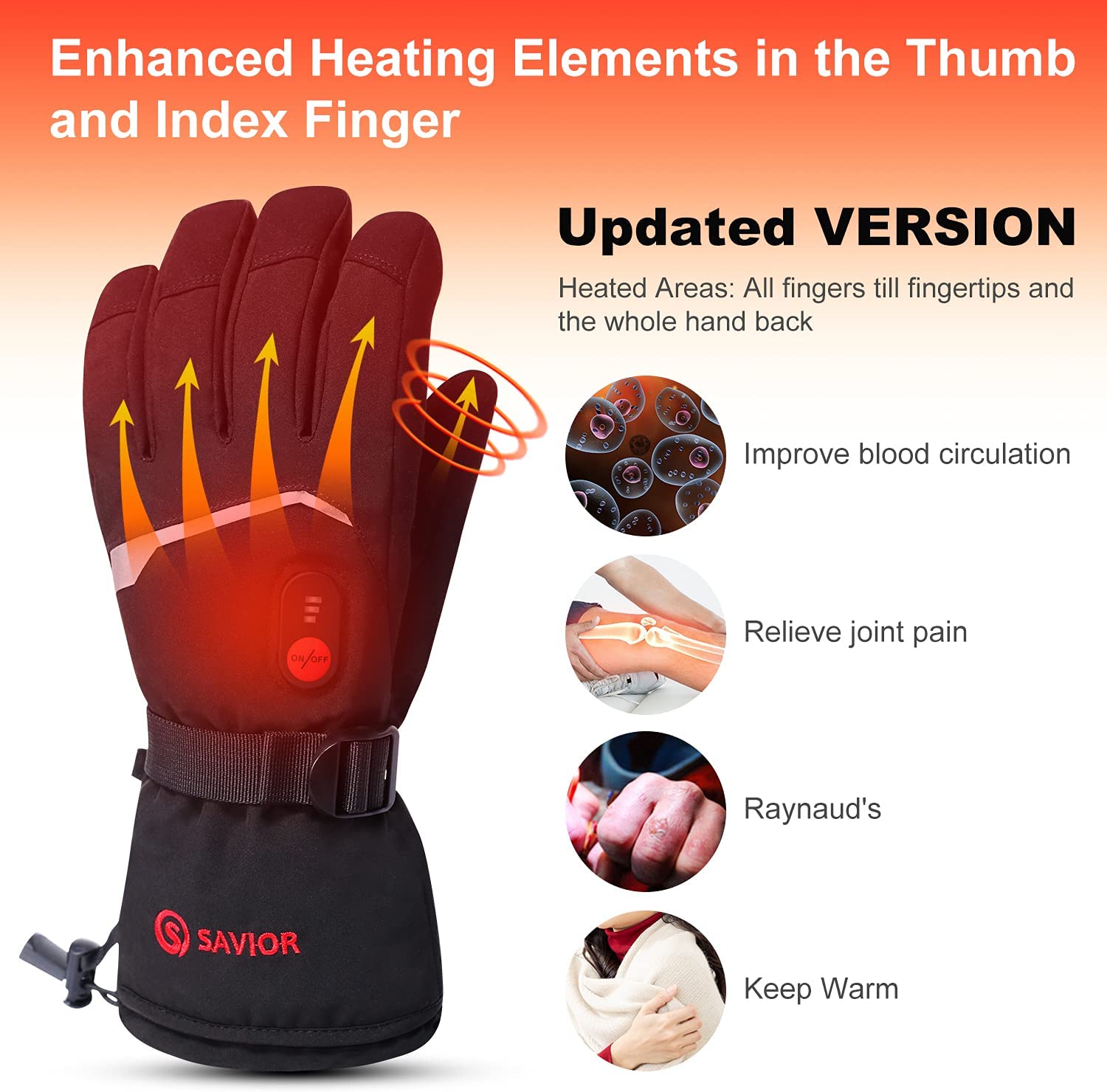 SNOW DEER Winter Heated Gloves - Ski Glove Waterproof review and price