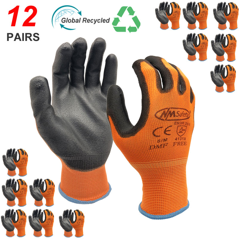 NMSafety 12 Pairs Work Gloves  - Nitrile Mechanic Glove review and price