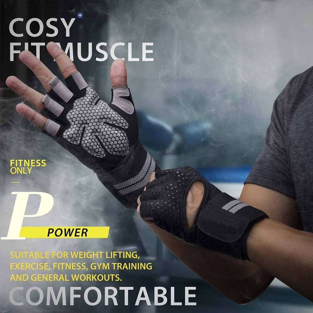 1Pair Half Finger Gym Fitness  - Workout Glove Gym review and price