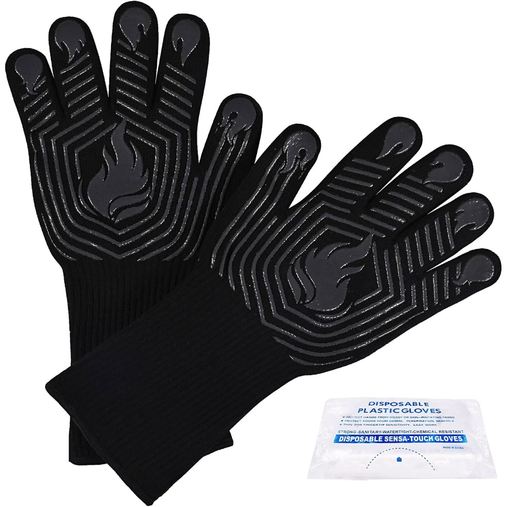 BBQ Gloves, 1472°F Heat Resist - Heat Resistant Glove review and price